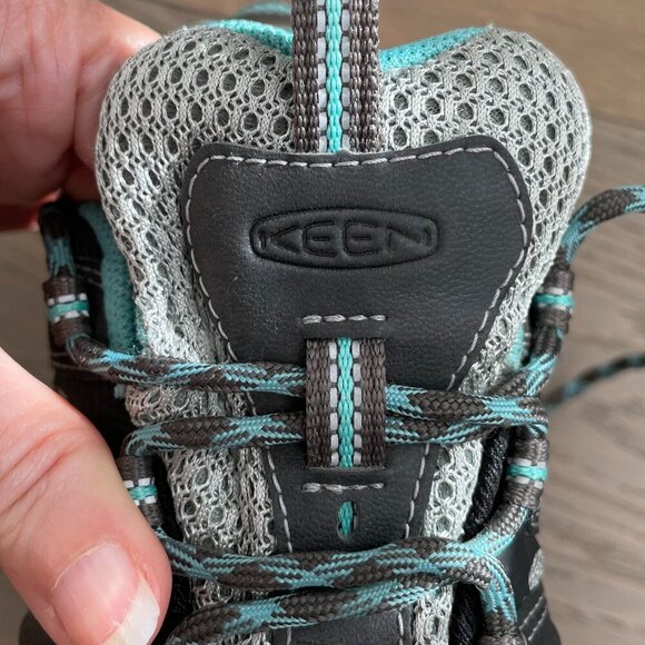 Keen Dry Waterproof Outdoor Hiking Lace Up Rugged Lightweight Shoes Blk Gry Sz 6 - Picture 7 of 13
